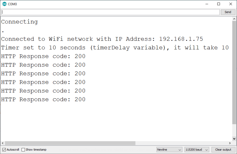 ESP32 ESP8266 NodeMCU HTTP POST Arduino IDE -- ответ монитора последовательного порта