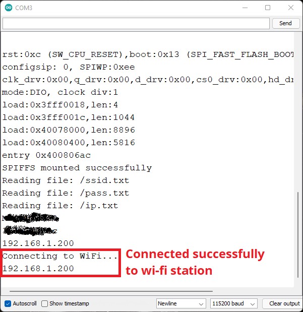 ESP32 ESP8266 успешное подключение к Wi-Fi станции