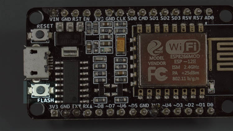 Кнопка FLASH/BOOT GPIO0 ESP8266 NodeMCU