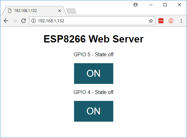 Веб-сервер ESP8266 NodeMCU - управление GPIO светодиодами Arduino IDE