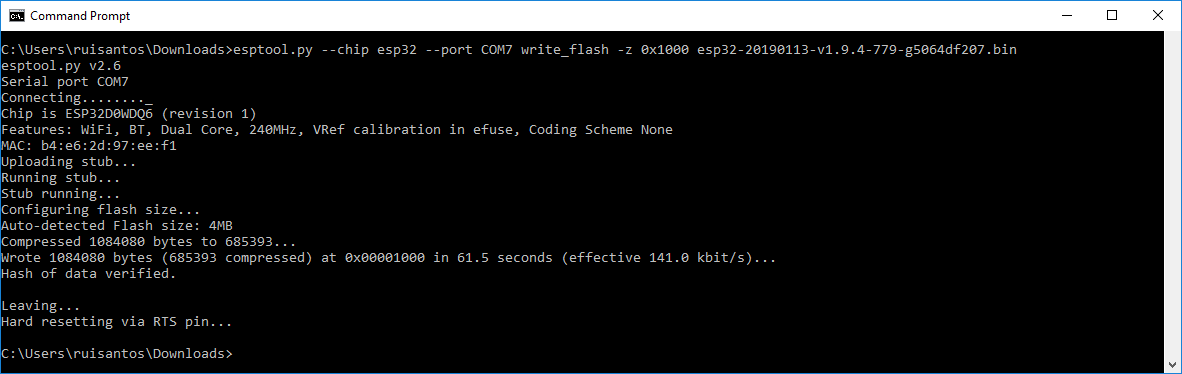 Прошивка MicroPython на ESP32