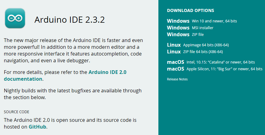 Скачать Arduino IDE 2.3.2