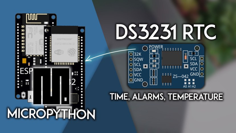 MicroPython ESP32 ESP8266 с модулем DS3231 часы реального времени