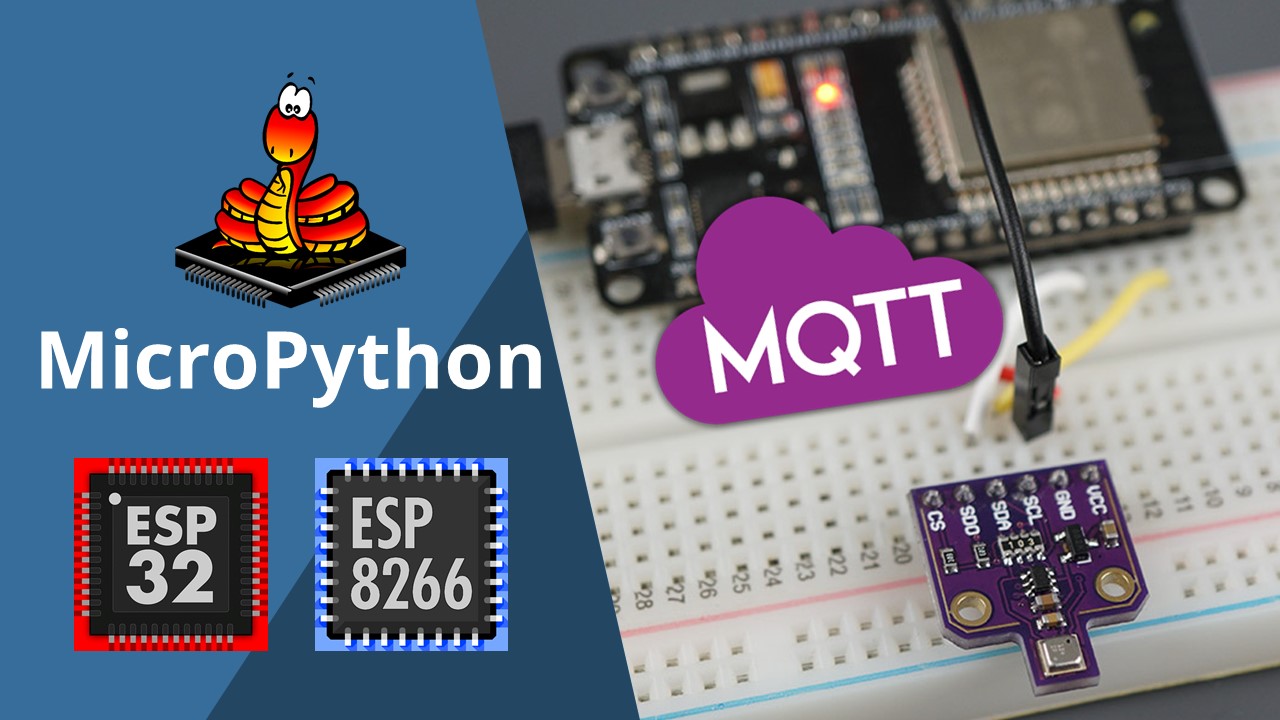 MicroPython MQTT публикация показаний BME680 температура влажность давление газ ESP32 ESP8266