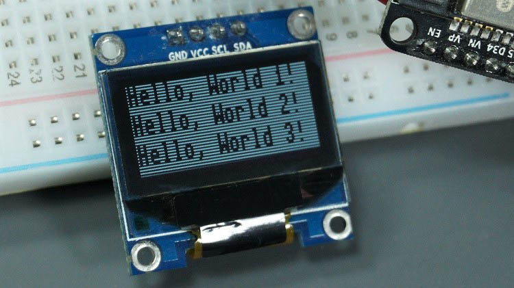 OLED-дисплей инверсия цветов ESP32 ESP8266 MicroPython
