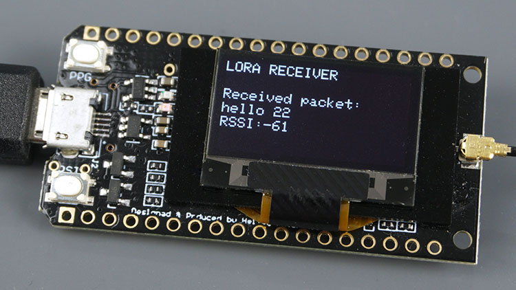TTGO LoRa ESP32 Dev Board — Приёмник