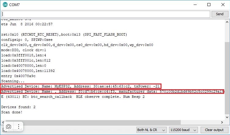 Содержимое файла в Serial Monitor