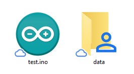 Создание папки data