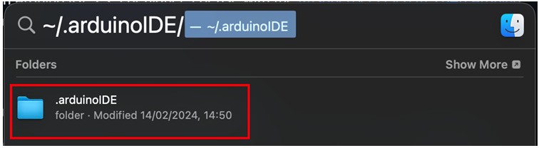 Путь к .arduinoIDE на Mac