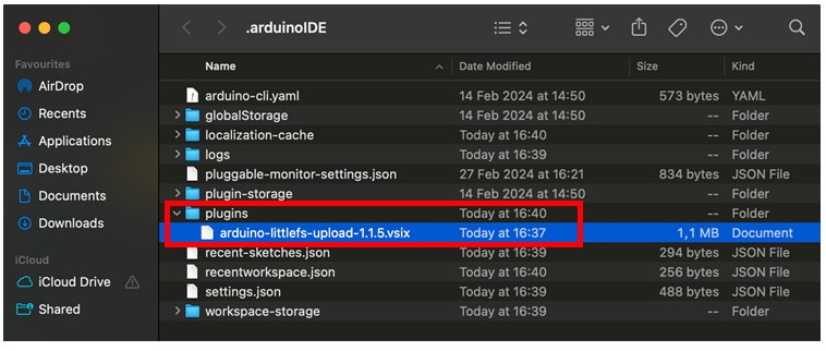 Перемещение плагина