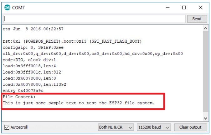 Открытие Serial Monitor