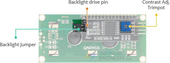 Обзор оборудования I2C LCD адаптера