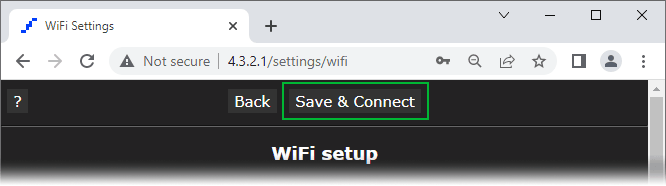 Сохранение и подключение к WiFi в WLED