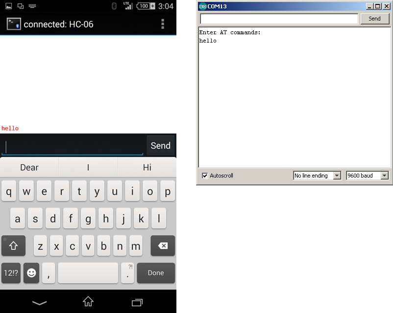 HC-06 связь с Android-устройством