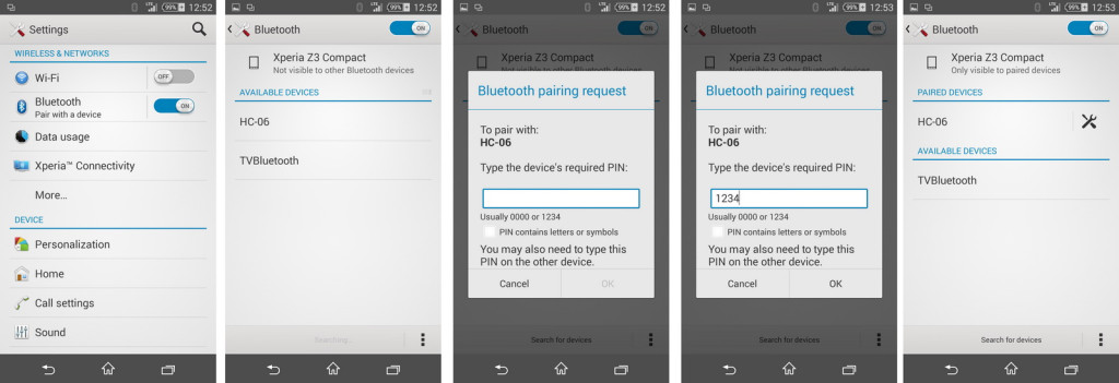 Сопряжение HC-06 с Android