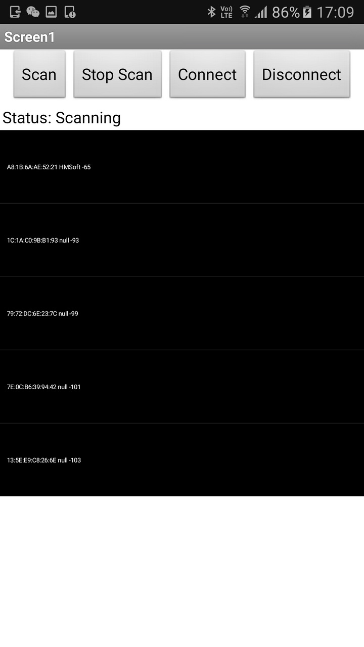 BaseConnect — сканирование