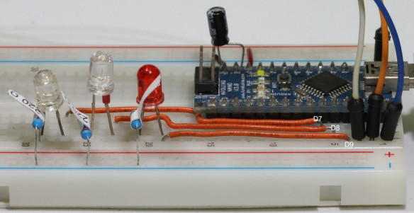 Статусные светодиоды ArduinoISP