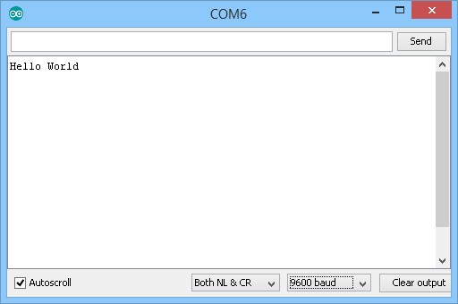 Hello World в Serial Monitor