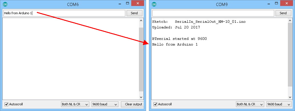Передача данных — монитор 1