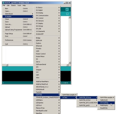 Примеры hd44780