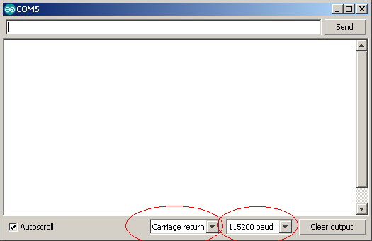 Вход в режим команд