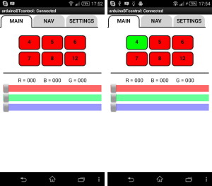 Кнопки пинов