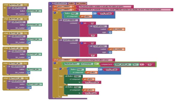 Обработка кнопок пинов