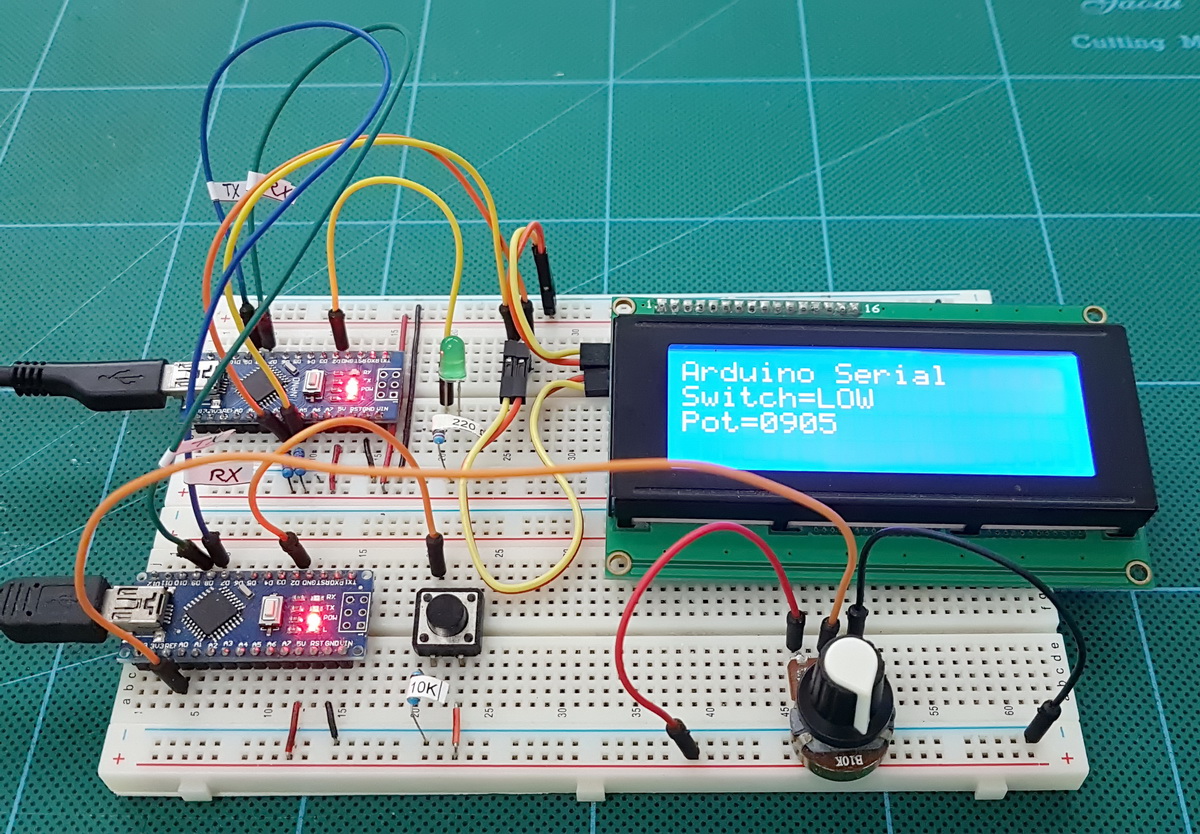 Макетная плата Arduino с LCD