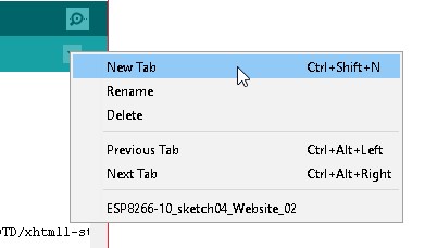 Создание вкладки