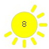Варианты иконки солнца
