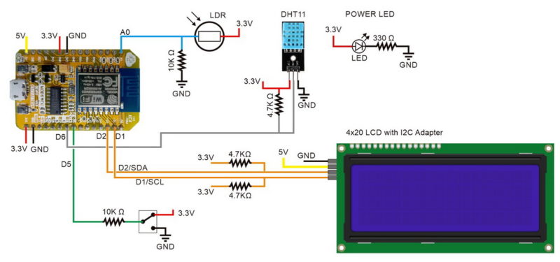 Схема с переключателем