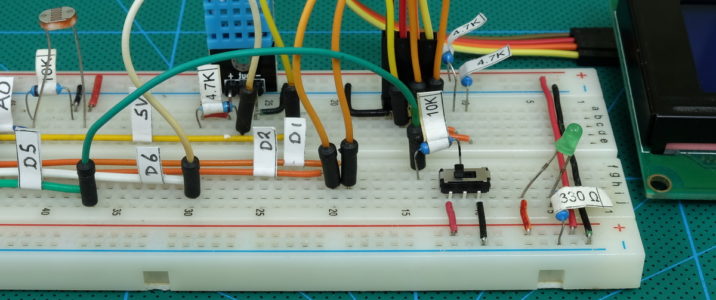 Макетная плата с переключателем