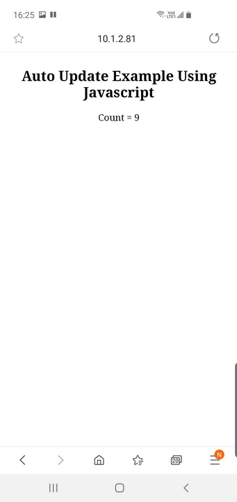 Авто-обновление через JavaScript