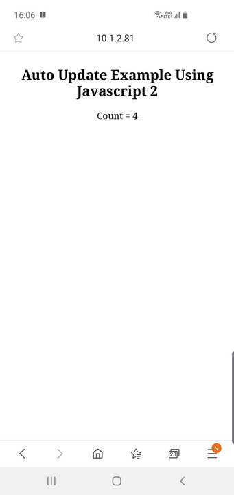 AJAX авто-обновление