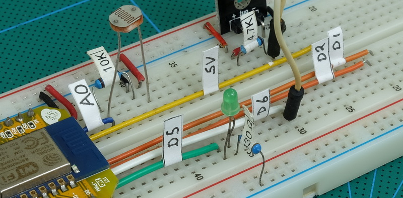 Макетная плата - вид сверху