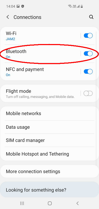 Android Bluetooth настройки