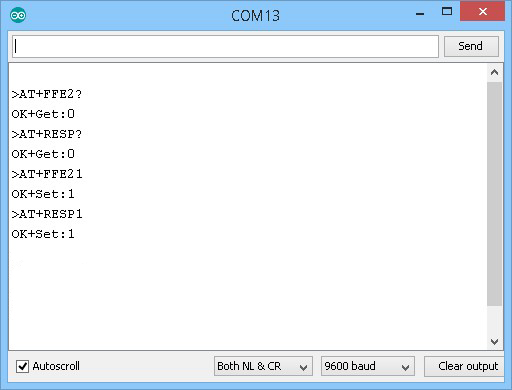 Включение FFE2 и RESP