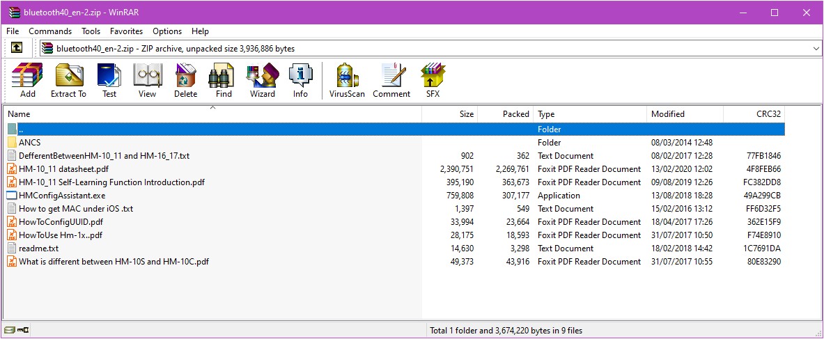 Информационный пакет HM-10