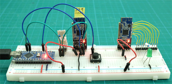 Анимация включения/выключения светодиода