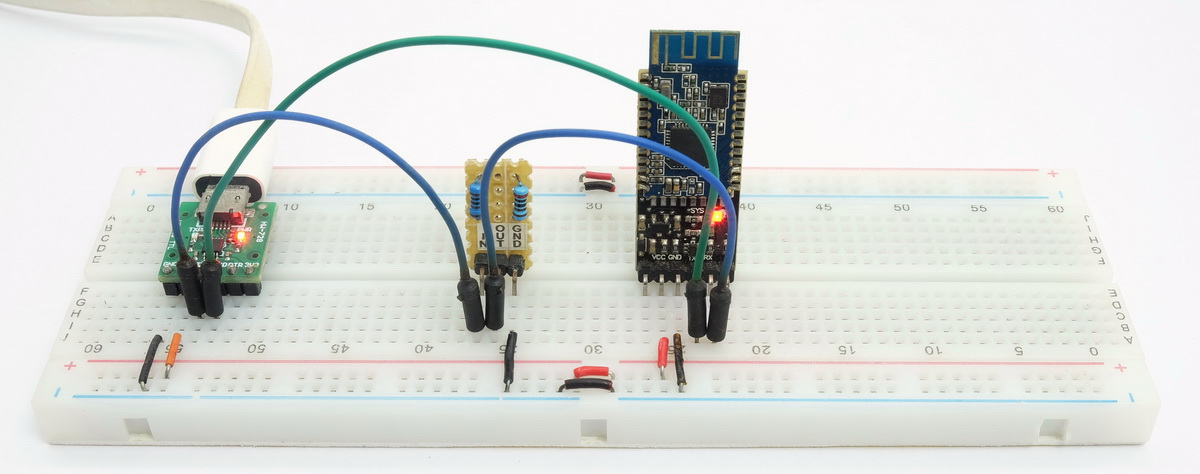 Макетная плата с делителем напряжения