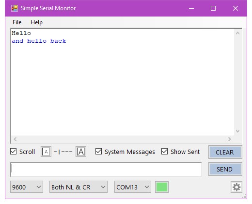Ответ в Serial Monitor