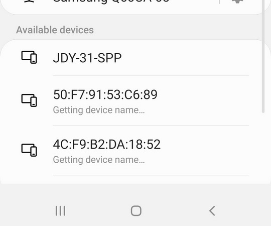 JDY-31-SPP в списке устройств
