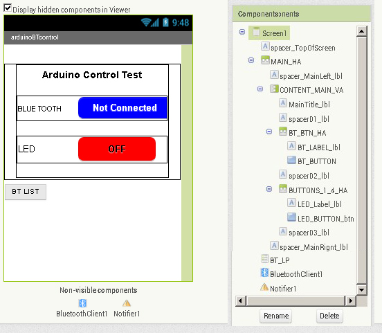 Экран приложения