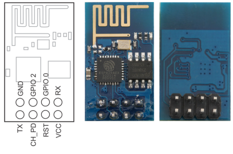 Распиновка ESP8266-01