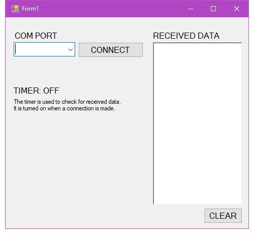 Запущенное приложение