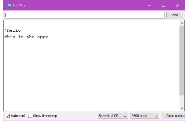Данные получены в мониторе порта