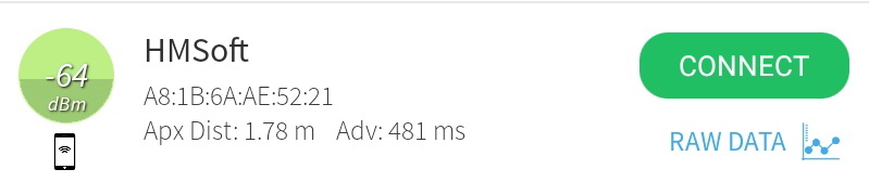 HM-10 в списке устройств