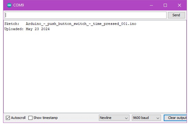 Serial Monitor -- пример вывода 1
