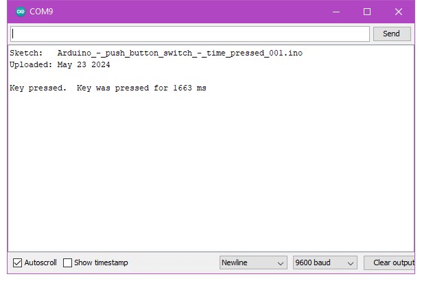 Serial Monitor -- пример вывода 3