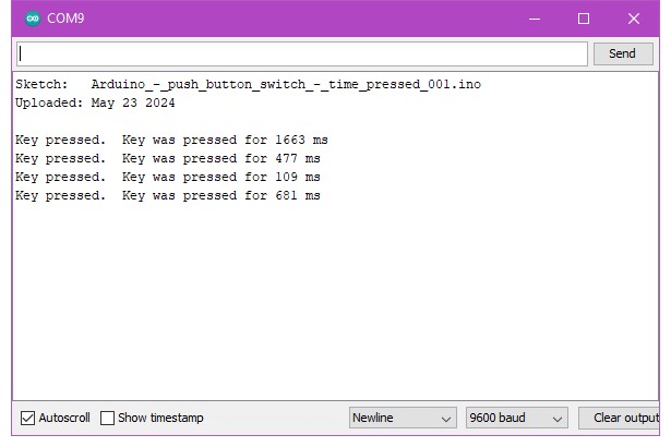 Serial Monitor -- пример вывода 4